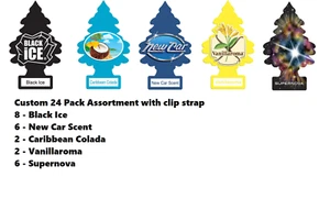 Little Trees 24 Count Single Carded Custom Assortment with Retailer Clip strip - Picture 1 of 3