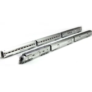 NEW Kato CB&Q EMD E5A Silver Streak Zephyr 6 Unit Set N Scale FREE US SHIP - Picture 1 of 3