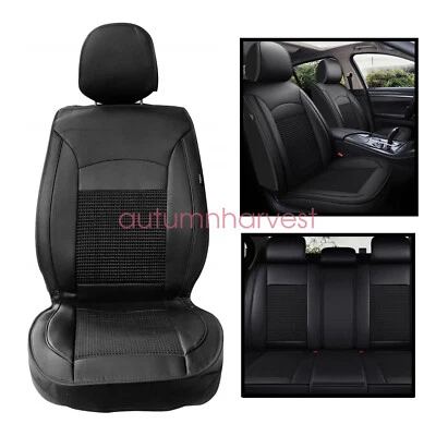 Juego completo de funda de asiento de coche cojín de cuero PU para Chevrolet Malibu 2000-2024 Foto 1 de 4
