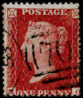 SG41, 1d dp rose-red, LC14, FINE USED. Cat 20.