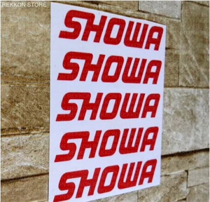 X5 SHOWA Die Cut High Cast Vinyl Decals Stickers Self Adhesive Emblems Logos Kit - Imagen 1 de 2