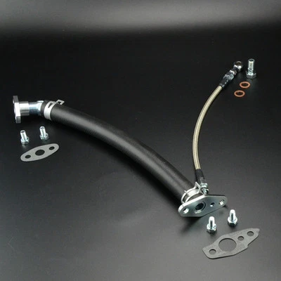 Turbo Oil Feed Drain Line For TOYOTA 1KZ-TE w/ CT12B Land Cruiser Prado Hilux - Imagen 1 de 3
