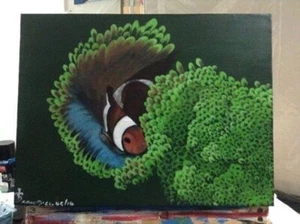 The Chill of small fish. by sunlover.30x40cm. - Picture 1 of 1