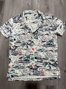 J.Crew Knot Goods Small Hawaiian Short Sleeve Button Up Shirt - Picture 1 of 3