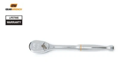 GearWrench 81304T 1/2" Drive 90 Tooth Full Polish Teardrop Ratchet Hand Tool NEW - image 1 of 4