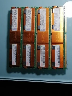 HYNIX 4GB (4X1GB) PC2-5300F DDR2-667 ECC SERVER RAM. From IBM Sever  - image 1 of 3