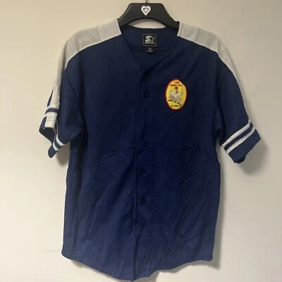 Starter Baseball Shirt Mens Medium Navy Jersey Wing Nut USA Unifrom Bowling - Image 1 of 4
