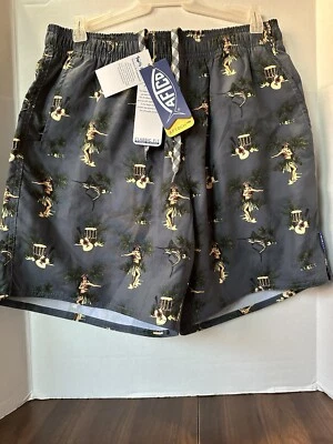 Baúl de baño forrado AFTCO Boat Bar Hula Girl Hawaiano 7" gris carbón mediano Foto 1 de 4