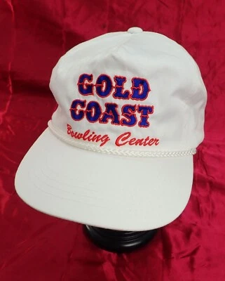 Винтажный Gold Coast боулинг центр Лас-Вегас казино веревки шляпа ремень назад - Изображение 1 из 4