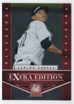 2013 Panini Elite Extra Edition Building Blocks Dual Carlos Correa #7 R84 - Image 1 of 2