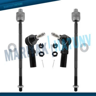 Front Inner Outer Tie Rod Ends For 1991-2002 Saturn SC SL SW Series Chevy Camaro - Image 1 of 4