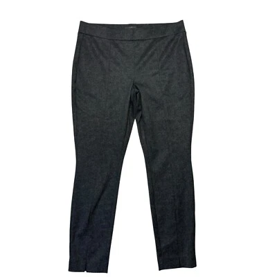 NYDJ Mujer Leggings 12 Gris Chevron Ajustado Elastizado Elevación Pliegue Foto 1 de 4