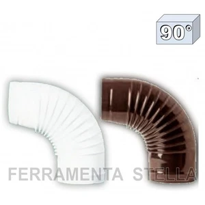 GOMITO CURVA 90° CHIUSA x TUBO STUFA CAMINO CAMINETTO CALORE PORCELLANATO - Foto 1 di 1