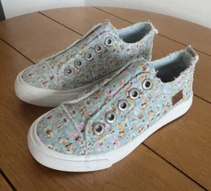 Blowfish Malibu Kinder Mädchen Größe 13 Canvas Play K Slipper Schuhe Turnschuhe neu türkis - Bild 1 von 8