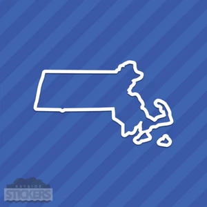 Massachusetts MA State Outline Vinyl Aufkleber Aufkleber - Bild 1 von 2