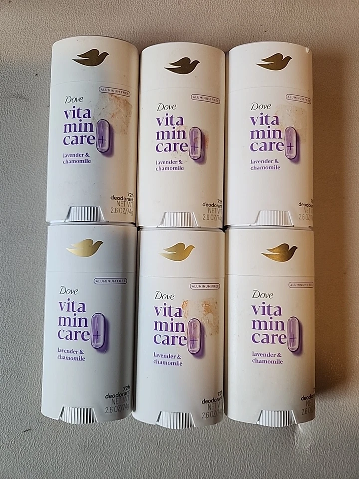 2X Dove VitaminCare Women’s Deodorant Lavender & Chamomile Aluminum 2.6oz