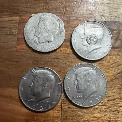 4 coins half dollar errors  - Image 1 of 2