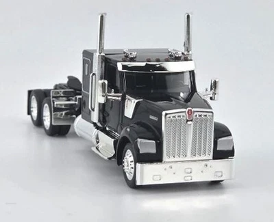 HO 1:87 HL-990093 Kenworth W990 Tractor W/Flat Top Sleeper - BLACK - Image 1 of 3