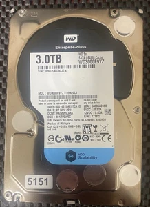 WESTERN DIGITAL 3TB 3.5" SATA Desktop Hard Drive | P/N WD3000F9YZ-09N20L1 - Picture 1 of 4