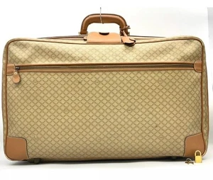 Auth CELINE Macadam PVC Leather Beige Travel Trunk Case SKS020262 - Picture 1 of 22