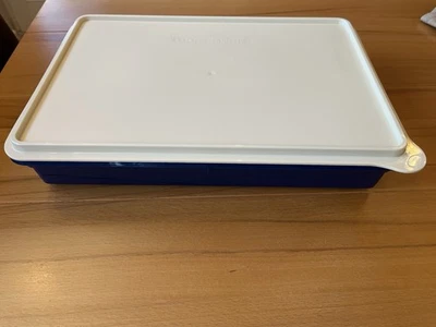 Tupperware Combi Plus Behälter Rechteckig Blau-weiß Neu - Bild 1 von 4
