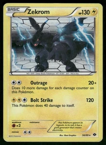 Zekrom - 50/99 (Next Destinies) 050/099 Holo Rare Holo NM Pokemon Deck Exclusive - Picture 1 of 2