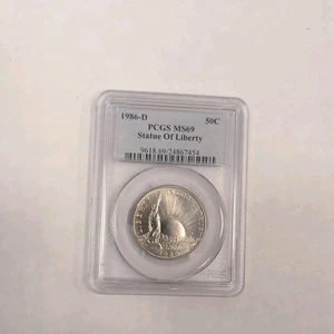 1986-D Signed PCGS MS69 Statue of Liberty Half Dollar - Picture 1 of 2