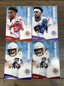 Lot (4) 2025 SAGE HIT All-Rookie Team RC Tyler Warren, Treveyon Henderson - Picture 1 of 2