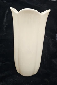 Ready to Paint White, Glazed, Porcelain, 8" Tall Vase - Picture 1 of 3