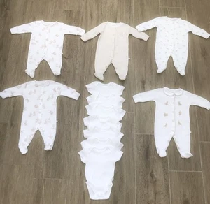 Next M&S unisex baby clothes bundle 0-1 months 12 pieces immaculate condition - Bild 1 von 10