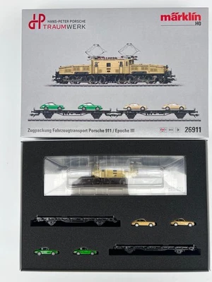 Märklin H0 26911 Zugset Porsche 911 mit Ce 6/8 II Krokodil "limitiert" NEU + OVP - Bild 1 von 3