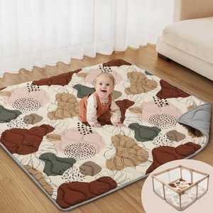 Baby Play Mats for Floor, 50x50 Crawling Mat for Playpen, Thicken Soft Paddin... - Picture 1 of 8