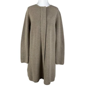 Cárdigan Chaqueta St John Tejido Lana Mujer M Cremallera Completa Manga Larga Suéter Beige - Imagen 1 de 11