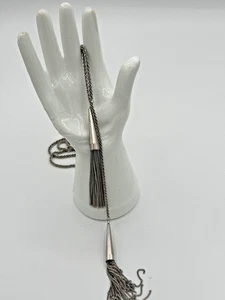 Kendra Scott Silver Phara Lariat Tassel Necklace - Picture 1 of 4