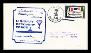 DR JIM STAMPS US SPACE COVER GTA 11 GEMINI MISSION USS GUAM NAVAL CANCEL - Picture 1 of 2