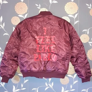 Yeezy Kanye West Small Bomber Jacket Saint Pablo Tour 2016 I Feel Like Pablo CD - Picture 1 of 14