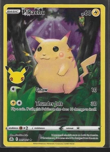 Pokémon TCG Celebrations Pikachu Holo Rare Card 005/025 NM/Mint Condition - Picture 1 of 2