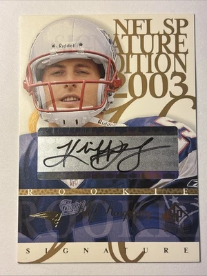 2003 SP Signature Edition Kliff Kingsbury Rookie Auto Black Ink RARE!! - Image 1 of 2