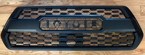 2016 2017 2018 Toyota Tacoma TRD Front Upper Bumper Grille Matte Black Grill - Picture 1 of 3