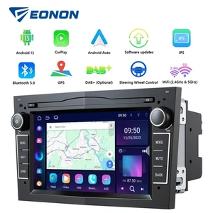 Android 13 Autoradio GPS Navi Apple CarPlay Bluetooth RDS WiFi Für Opel Vauxhall - Bild 1 von 21
