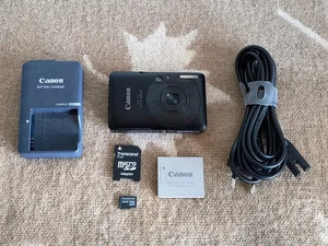 Canon PowerShot IXUS 100/ SD780 ELPH 12.1 MP Digital Camera - Black Fully Workin - Picture 1 of 17