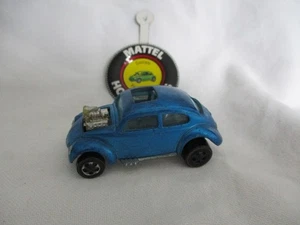 Hot Wheel Red Line 1969 Original Redline Volkswagen Beetle Blue Body - Picture 1 of 9