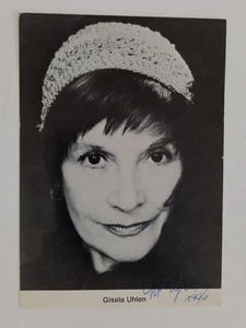 Gisela Uhlen - autografo del 1996 - autografo originale - circa 15x10 cm - autografo - Foto 1 di 1
