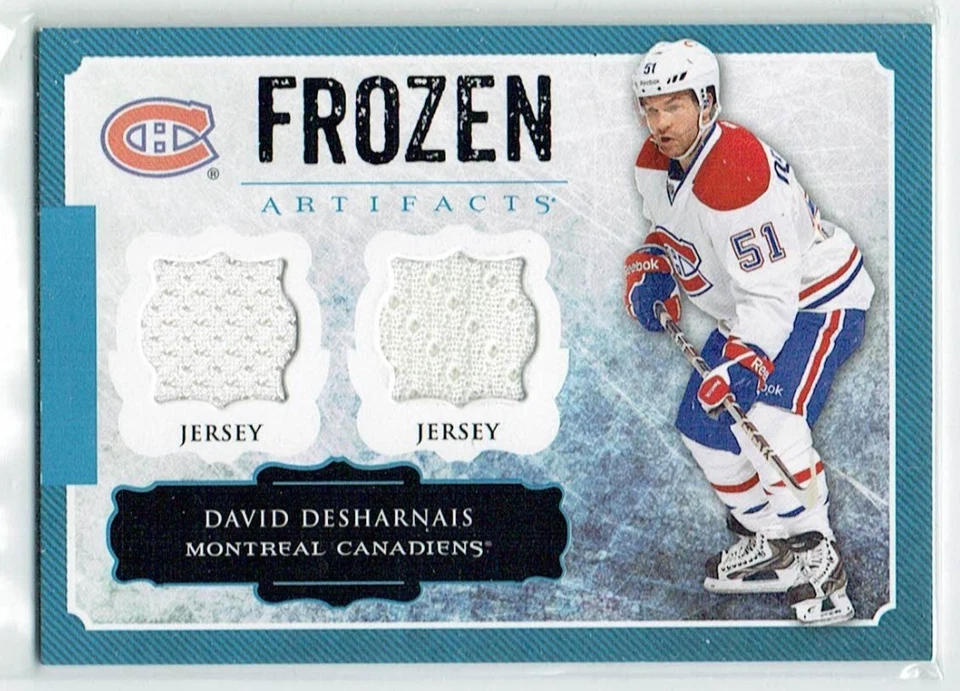13-14 UD Upper Deck Frozen Artifacts  David Desharnais  Dual Jerseys - Image 1 of 1