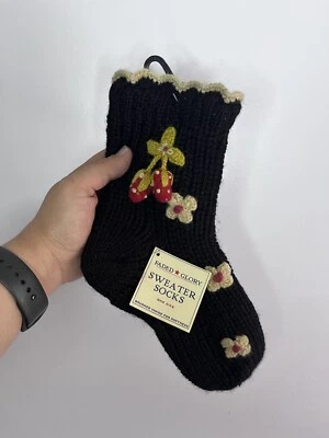 Calcetines Tejidos Fresa Gloria Desteñidos Nuevos con Etiquetas Talla Única Foto 1 de 4