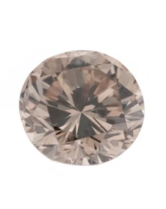 Loose Natural Diamond 0.87 Cts Round Cut IGI Cert Fancy Light Brown Color SI2 - Picture 1 of 9