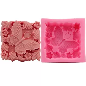 Butterfly Soap Mould Silicone Chocolates Cakes Fondant Icing Candles Soap Resin - Picture 1 of 8