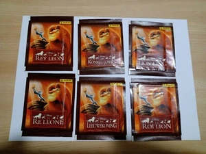 6x Panini LE ROI LION Lion King RE LEONE 2003 Tüten Packets Bustine Figurine - Foto 1 di 5