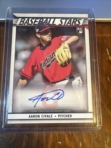 Aaron Civale 2020 Topps Baseball Stars Rookie Auto RC #BSA-AC Guardians NM-MT - Bild 1 von 6