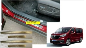 DOOR SILL SCUFF PROTECTOR PLATES FOR TRAFIC VAN - LOGO - TFC001 - Picture 1 of 4